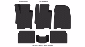 Interior mats for the Mazda 323 F (BJ) 1998-2003 VI generation EU Hatchback - Фото 3