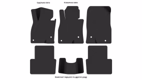 Interior mats for the Mazda 3 (BM) 2013-2019 III generation EU Sedan - Фото 3