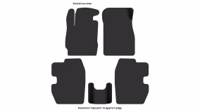 Interior mats for the Mazda 2 (DE) 2007-2014 II generation EU Sedan - Фото 2