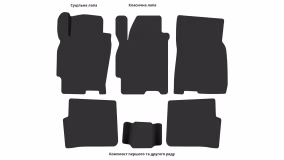 Interior mats for the Mazda 626 (GF/GW) 1997-2002 V generation EU Sedan - Фото 3