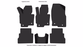 Interior mats for the Mazda CX-5 (KE) 2012-2017 I generation EU Crossover - Фото 3