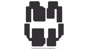 Interior mats for the Mazda CX-9 (TB) 2007-2016 I generation EU Crossover 7-seater - Фото 7