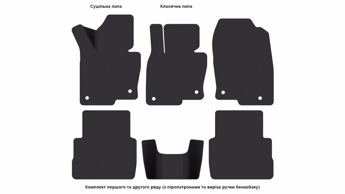 Interior mats for the Mazda CX-5 (KF) 2017-2025 II generation EU Crossover - Фото 2