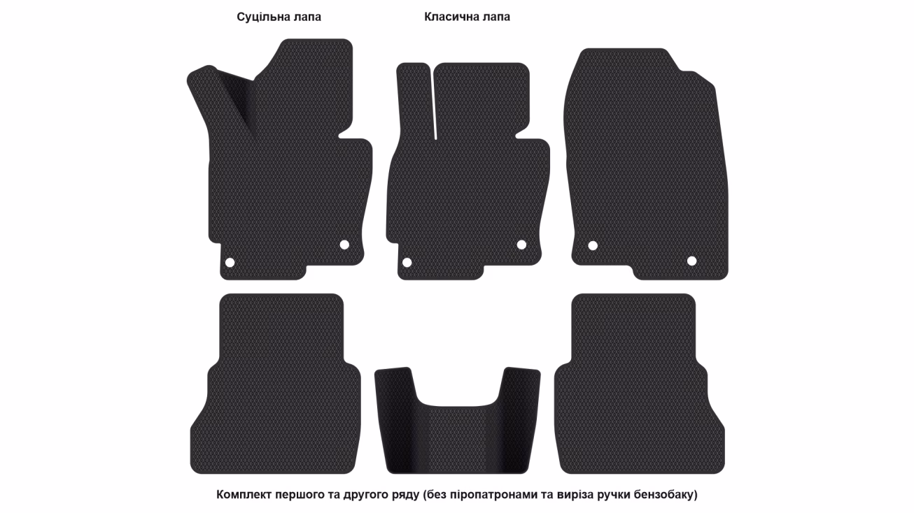 Interior mats for the Mazda CX-5 (KF) 2017-2025 II generation EU Crossover - Фото 3