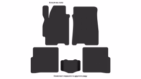 Interior mats for the Mazda 626 (GF/GW) 1997-2002 V generation EU Universal - Фото 3