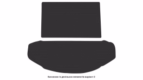 Interior mats for the Mazda CX-9 (TC) 2016-… II generation Crossover 6-seater - Фото 3
