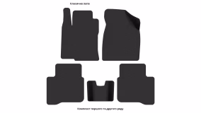 Interior mats for the Mazda 323 S (BH/BA) 1994-2000 V generation EU Sedan - Фото 4