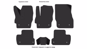 Interior mats for the Mazda 3 (BL) 2009-2013 II generation Hatchback - Фото 3