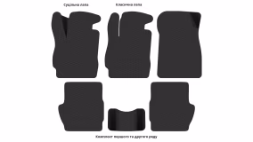 Interior mats for the Mazda 2 (DE) 2007-2014 II generation EU Hatchback - Фото 2