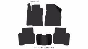 Interior mats for the Mazda 323 C (BH/BA) 1994-2000 V generation EU Coupe - Фото 2