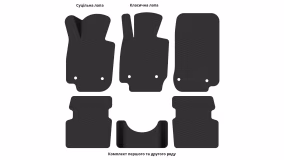 Interior mats for the Mazda CX-3 (DK) 2015-… I generation Crossover AWD - Фото 3