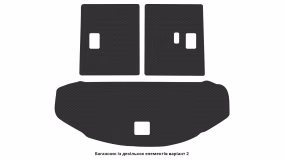 Interior mats for the Mazda CX-9 (TC) 2016-… II generation US Crossover 7-seater - Фото 2