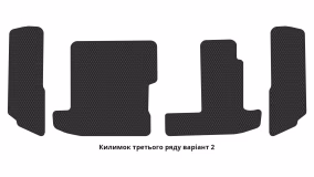 Interior mats for the Mazda CX-9 (TC) 2016-… II generation US Crossover 7-seater - Фото 4