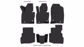 Interior mats for the Mazda CX-9 (TC) 2016-… II generation US Crossover 7-seater - Фото 6