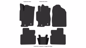 Interior mats for the Mazda 6 (GG) 2002-2008 I generation US Sedan - Фото 3