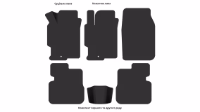 Interior mats for the Mazda 6 (GG) 2002-2008 I generation EU Universal - Фото 3