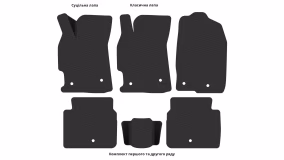 Interior mats for the Mazda 6 (GH) 2008-2012 II generation Liftback - Фото 4