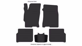 Interior mats for the Mazda 626 (GF/GW) 1997-2002 V generation EU Liftback - Фото 3