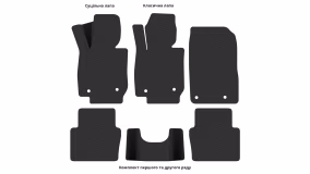 Interior mats for the Mazda CX-3 (DK) 2015-… I generation Crossover - Фото 3