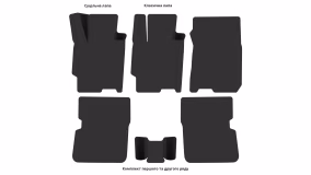 Interior mats for the Mazda 323 S (BJ) 1998-2003 VI generation EU Sedan - Фото 2