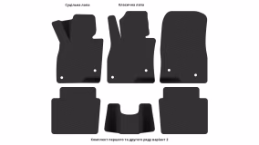 Interior mats for the Mazda 6 (GJ) 2012-2025 III generation Universal - Фото 3