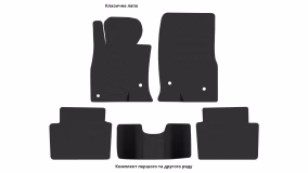 Interior mats for the Mazda 3 (BM) 2013-2019 III generation US Sedan - Фото 3