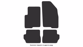 Interior mats for the Mazda 2 (DY) 2002-2007 I generation EU Hatchback - Фото 3