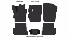 Interior mats for the Mazda 3 (BK) 2003-2009 I generation US Sedan - Фото 3