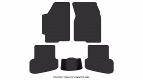 Interior mats for the Mazda 626 (GE) 1991-1997 IV generation EU Sedan - Фото 2