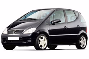 Interior mats for the Mercedes-Benz V168/A160 A-Class 1997-2004 I generation EU Hatchback Long