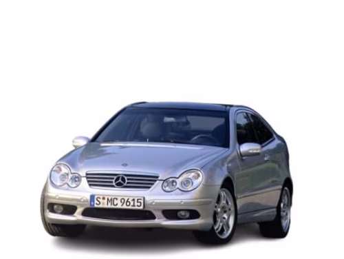 Interior mats for the Mercedes-Benz W203 (CL203) C-Class 2001-2007 II generation EU Coupe