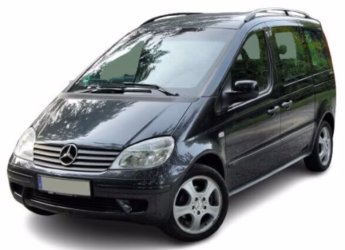 Interior mats for the Mercedes-Benz Vaneo (W414 ) 2001-2005 I generation EU Minivan