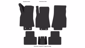 Interior mats for the Mercedes-Benz W169 A-Class 2008-2012 II generation EU Hatchback restyling 5-door - Фото 4