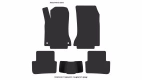 Interior mats for the Mercedes-Benz W176 A-Class 2012-2018 III generation EU Hatchback - Фото 3