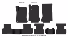 Interior mats for the Mercedes-Benz X156 GLA-Class 2013-2019 I generation EU Crossover - Фото 4