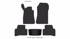 Interior mats for the Mercedes-Benz W208 (C208) CLK-Class 1997-2002 I generation EU Coupe - Фото 3