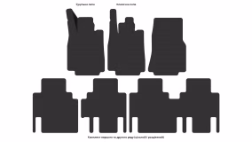 Interior mats for the Mercedes-Benz Vaneo (W414 ) 2001-2005 I generation EU Minivan - Фото 3
