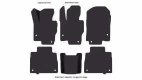 Interior mats for the Mercedes-Benz V167 GLE-Class 2018-… II generation EU Crossover - Фото 3