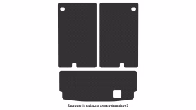 Interior mats for the Mercedes-Benz X164 GL-Class 2006-2012 I generation Crossover 7-seater - Фото 2