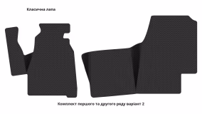 Interior mats for the Mercedes-Benz Sprinter (W901-905) 1995-2006 I generation EU VAN - Фото 2
