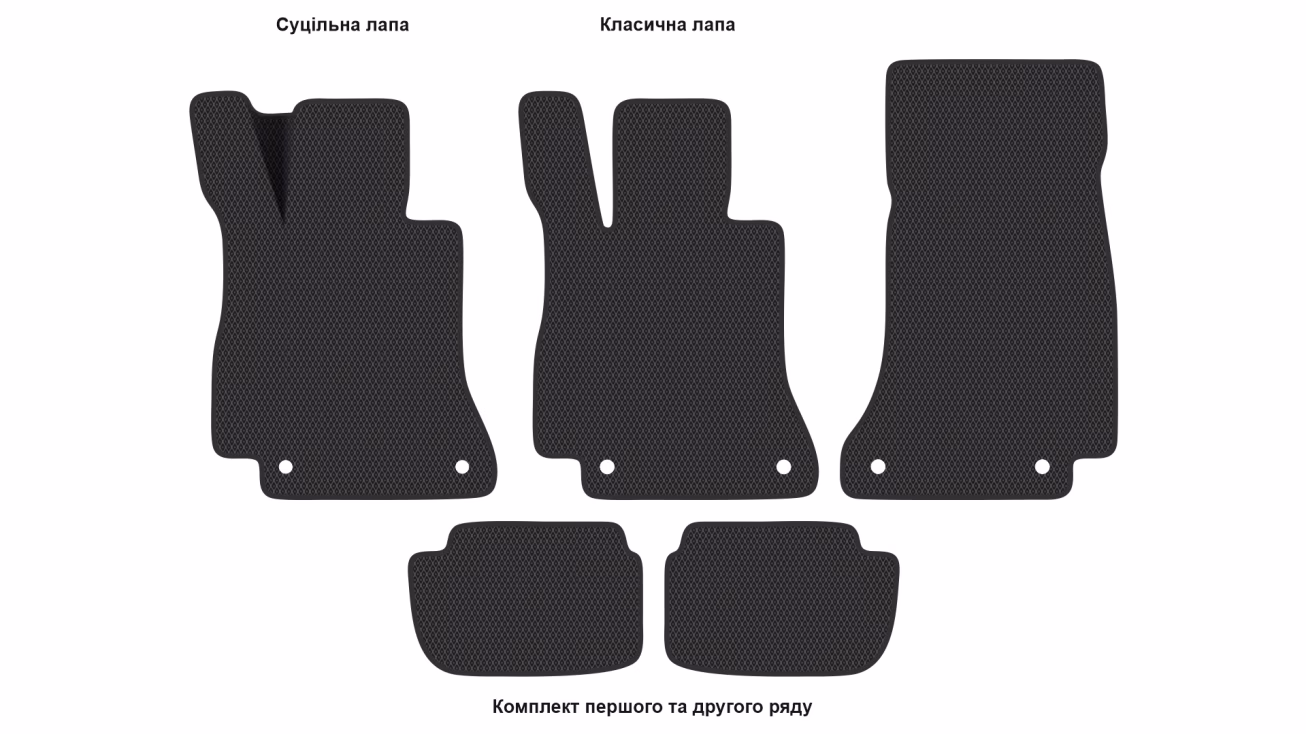 Interior mats for the Mercedes-Benz W213 (C238) E-Class 2016-2023 V generation US Coupe - Фото 2