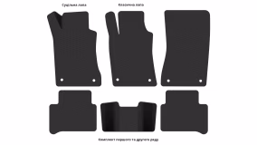 Interior mats for the Mercedes-Benz W211 E-Class 2002-2009 III generation EU Sedan - Фото 4