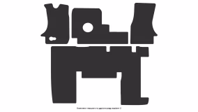 Interior mats for the Mercedes-Benz Vario T2W 1996-2013 I generation EU VAN - Фото 2