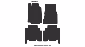 Interior mats for the Mercedes-Benz V168/A160 A-Class 1997-2004 I generation EU Hatchback Long - Фото 2