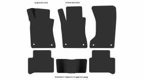 Interior mats for the Mercedes-Benz W211 E-Class 2002-2009 III generation EU Universal AWD - Фото 4