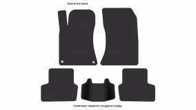 Interior mats for the Mercedes-Benz C117 (CLA 250) CLA-Class 2013-2019 I generation US Sedan AWD - Фото 3
