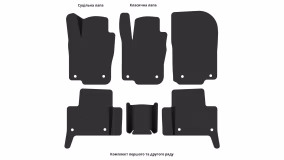 Interior mats for the Mercedes-Benz X166 GL-Class 2012-2015 II generation US Crossover pre-restyling 7-seater - Фото 5