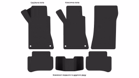 Interior mats for the Mercedes-Benz W203 (S203) C-Class 2001-2007 II generation EU Universal - Фото 4