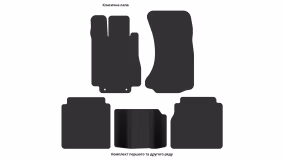 Interior mats for the Mercedes-Benz W220 S-Class 1998-2005 IV generation EU Sedan Long AWD - Фото 4