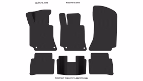 Interior mats for the Mercedes-Benz W212 (S212) E-Class 2009-2016 IV generation EU Universal - Фото 6